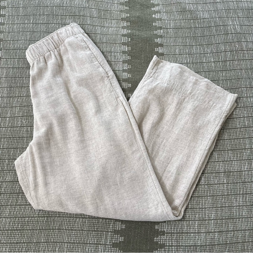 ABERCROMBIE Linen Wide Leg Pants M